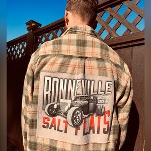 Bonneville Salt Flats Upcycled Flannel